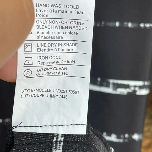 Vince 100% Silk Striped V-Neck Tunic Dress xs - Picture 5 of 6